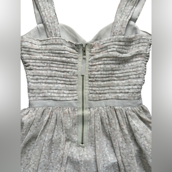 Armani exchange gray/pastel pink  pleated cocktail dress size P0(petite) - Picture 3 of 10